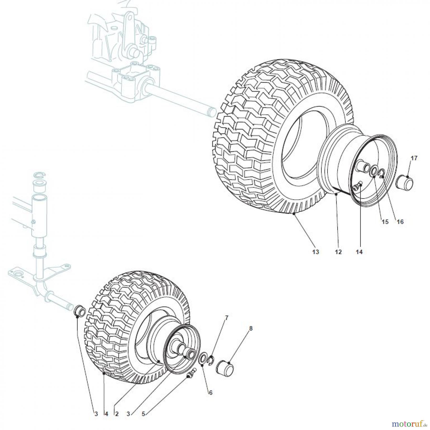 Global Garden Products GGP Aufsitzmäher Sammler Collecting 92cm 2017 NJS 92 Wheels