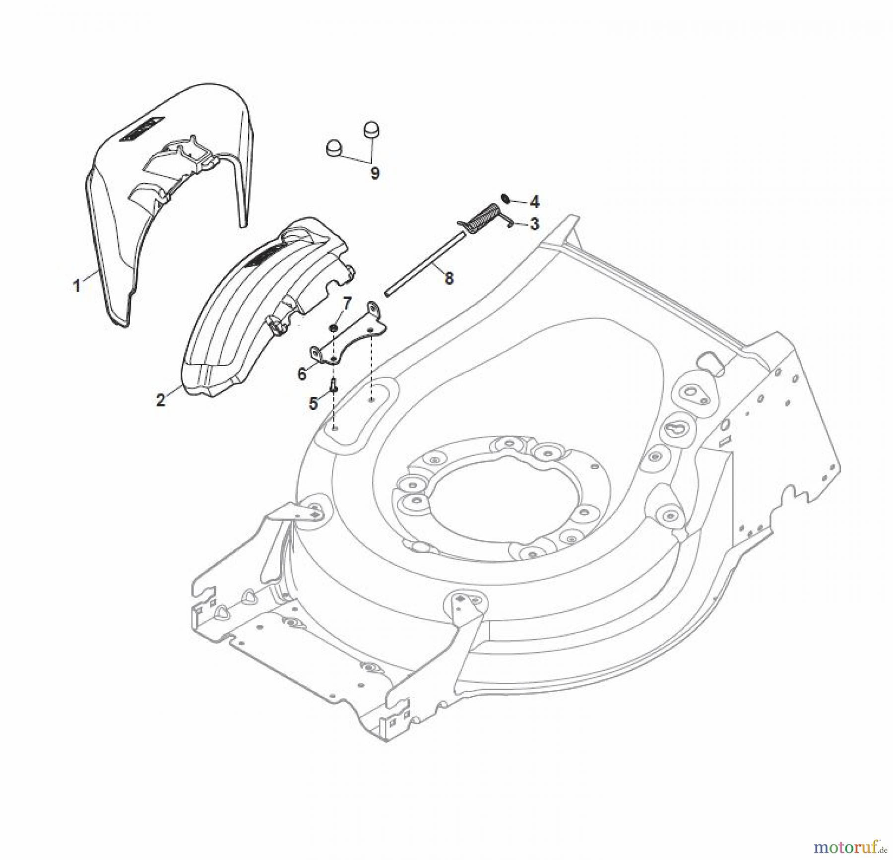 Global Garden Products GGP Rasenmäher Baujahr 2017 Benzin Mit Antrieb 2017 MP1 504 SQE Ejection-Guard