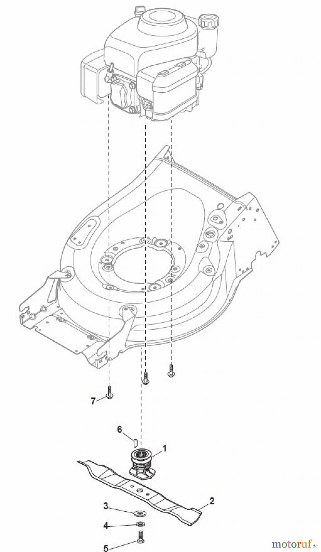 Global Garden Products GGP Rasenmäher Baujahr 2017 Benzin Mit Antrieb 2017 MP1 504 SQE Blade