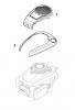 Global Garden Products GGP Baujahr 2017 Benzin Mit Antrieb 2017 MP1 504 SQE Ersatzteile Honda Engine Cover