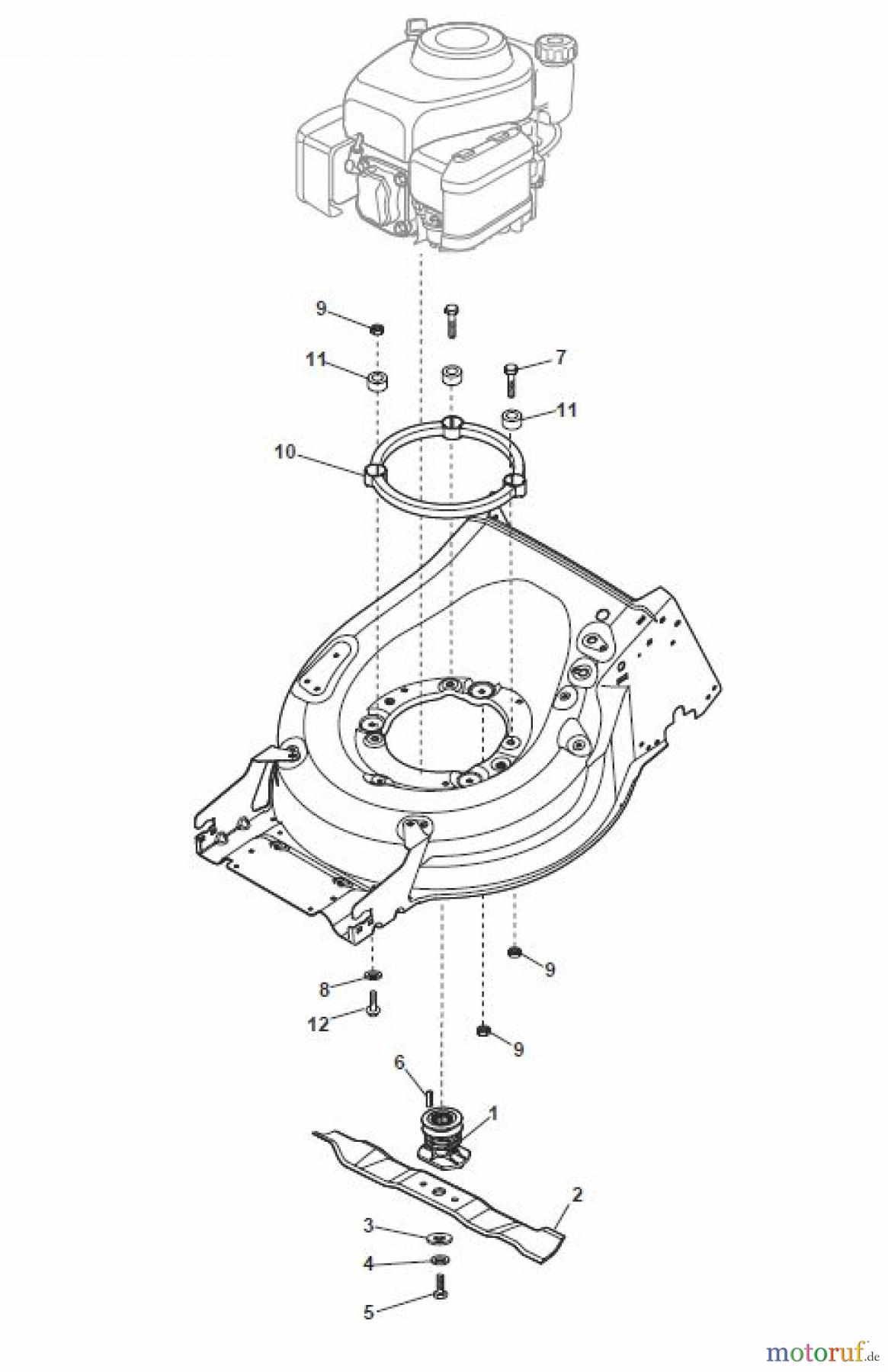 Global Garden Products GGP Rasenmäher Baujahr 2017 Benzin Mit Antrieb 2017 MP1 504 SVQ Blade for B&S 850E-750EX-675E-675EX ES