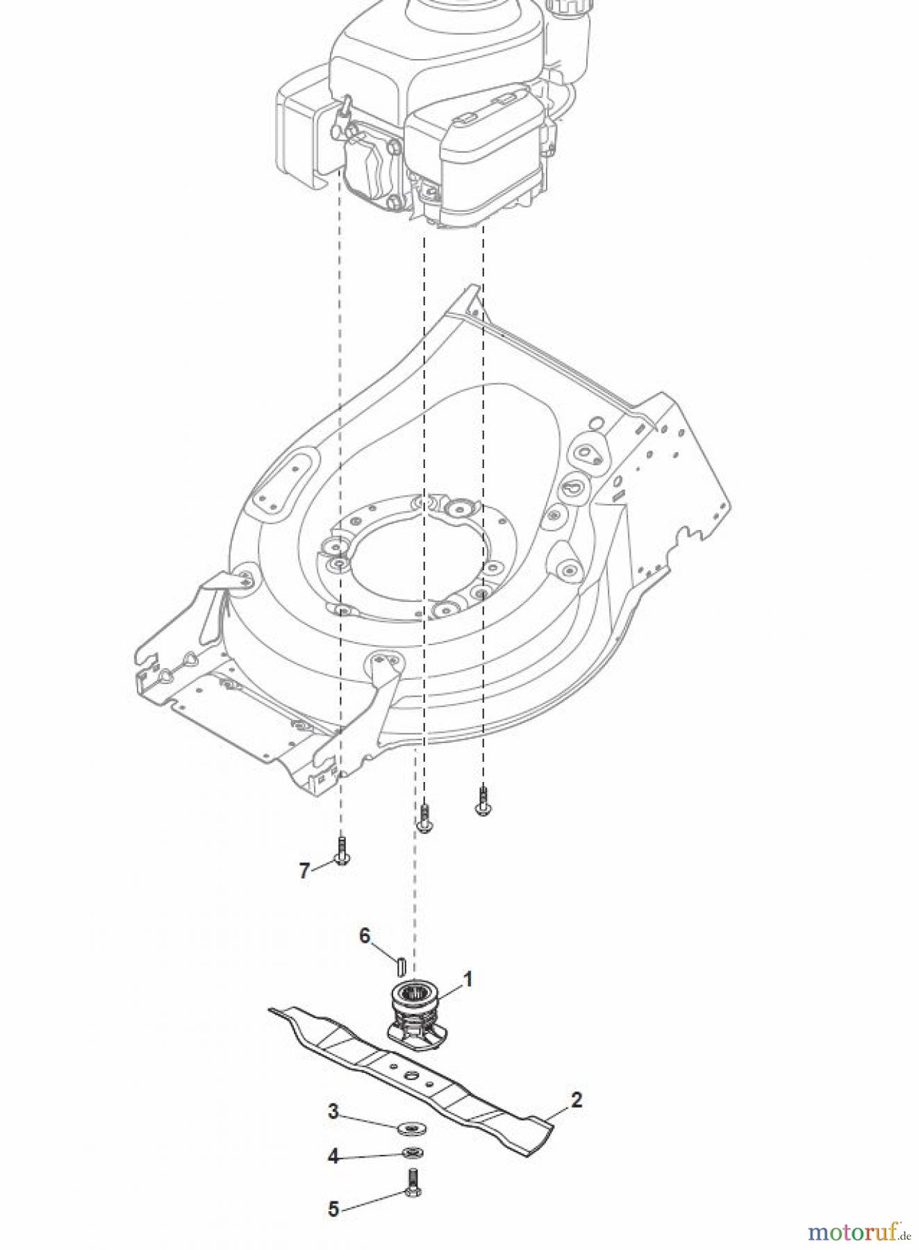 Global Garden Products GGP Rasenmäher Baujahr 2017 Benzin Mit Antrieb 2017 MP1 504 SVQ Blade