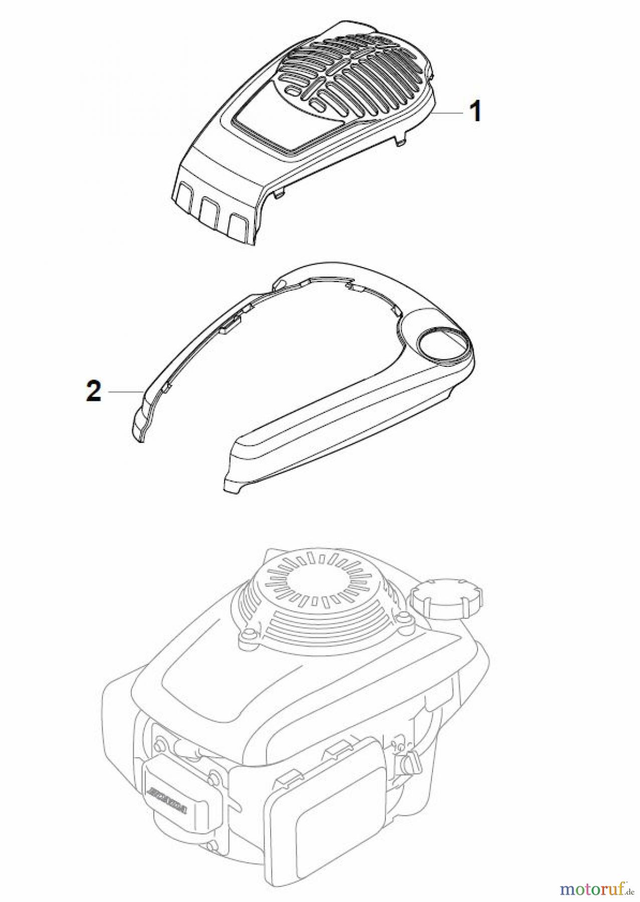 Global Garden Products GGP Rasenmäher Baujahr 2017 Benzin Mit Antrieb 2017 MP1 504 WSQ Honda Engine Cover