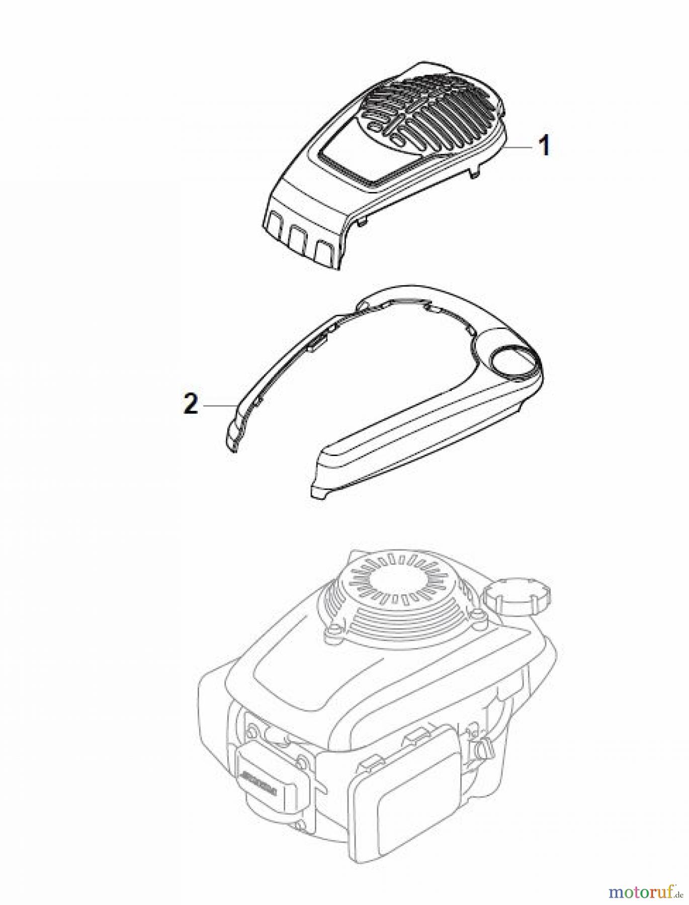 Global Garden Products GGP Rasenmäher Baujahr 2017 Benzin Mit Antrieb 2017 MP1 504 WSQE Honda Engine Cover