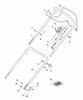 Global Garden Products GGP Baujahr 2017 Benzin Mit Antrieb 2017 MP1 554 WS Ersatzteile Handle, Upper Part