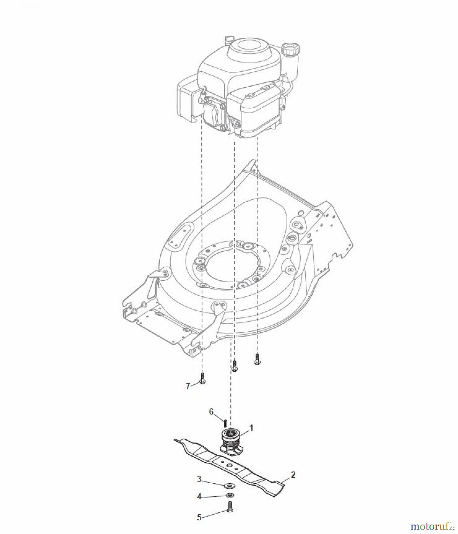 Global Garden Products GGP Rasenmäher Baujahr 2017 Benzin Mit Antrieb 2017 MP1 554 WS Blade