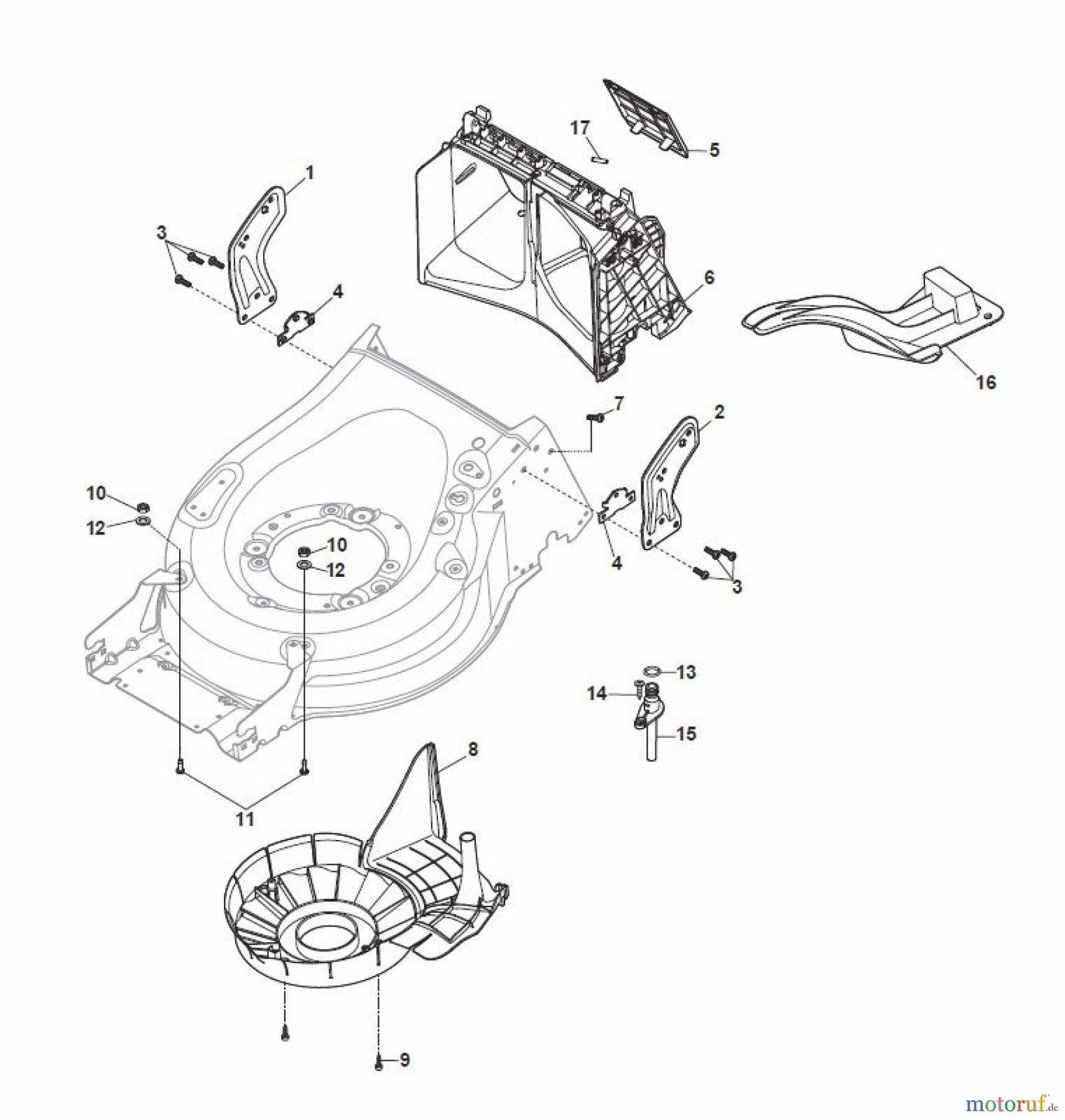  Global Garden Products GGP Rasenmäher Baujahr 2017 Benzin Mit Antrieb 2017 MP1 554 WSE Protection, Belt