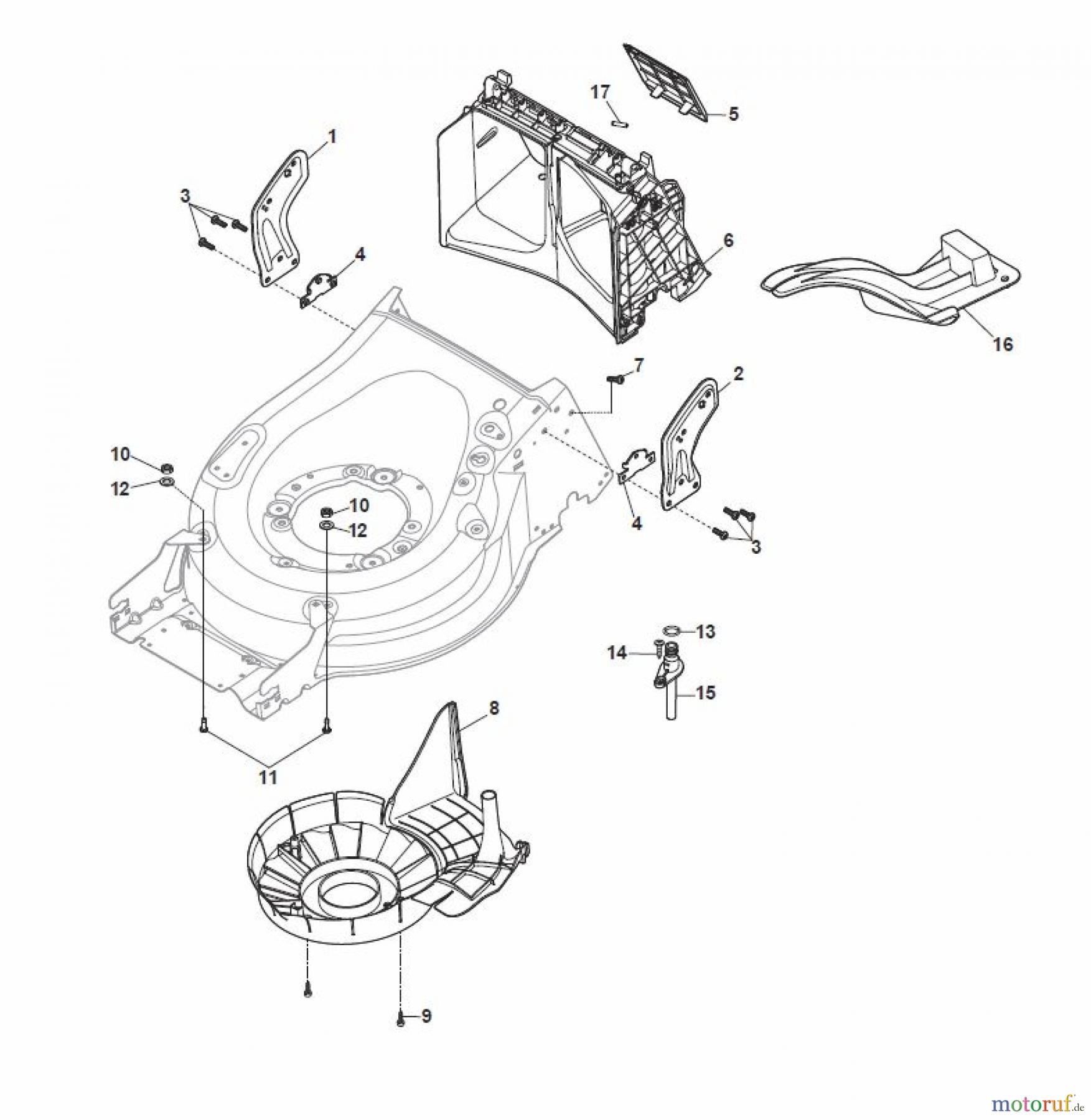 Global Garden Products GGP Rasenmäher Baujahr 2017 Benzin Mit Antrieb 2017 MP1 554 WSQE Protection, Belt