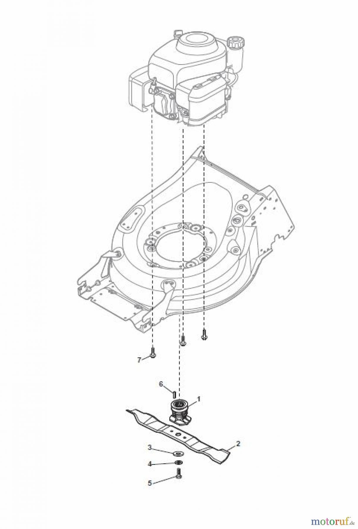 Global Garden Products GGP Rasenmäher Baujahr 2017 Benzin Mit Antrieb 2017 MP1 554 WSQE Blade