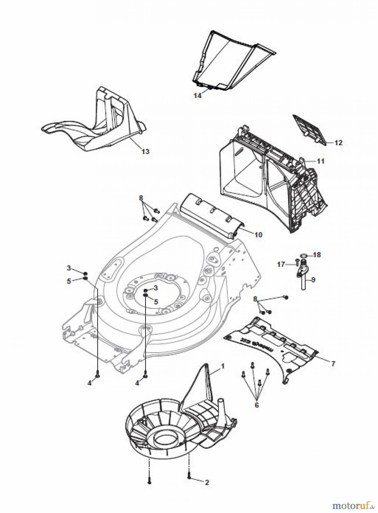 Global Garden Products GGP Rasenmäher Baujahr 2017 Benzin Mit Antrieb 2017 MP2 504 SQ Protection, Belt