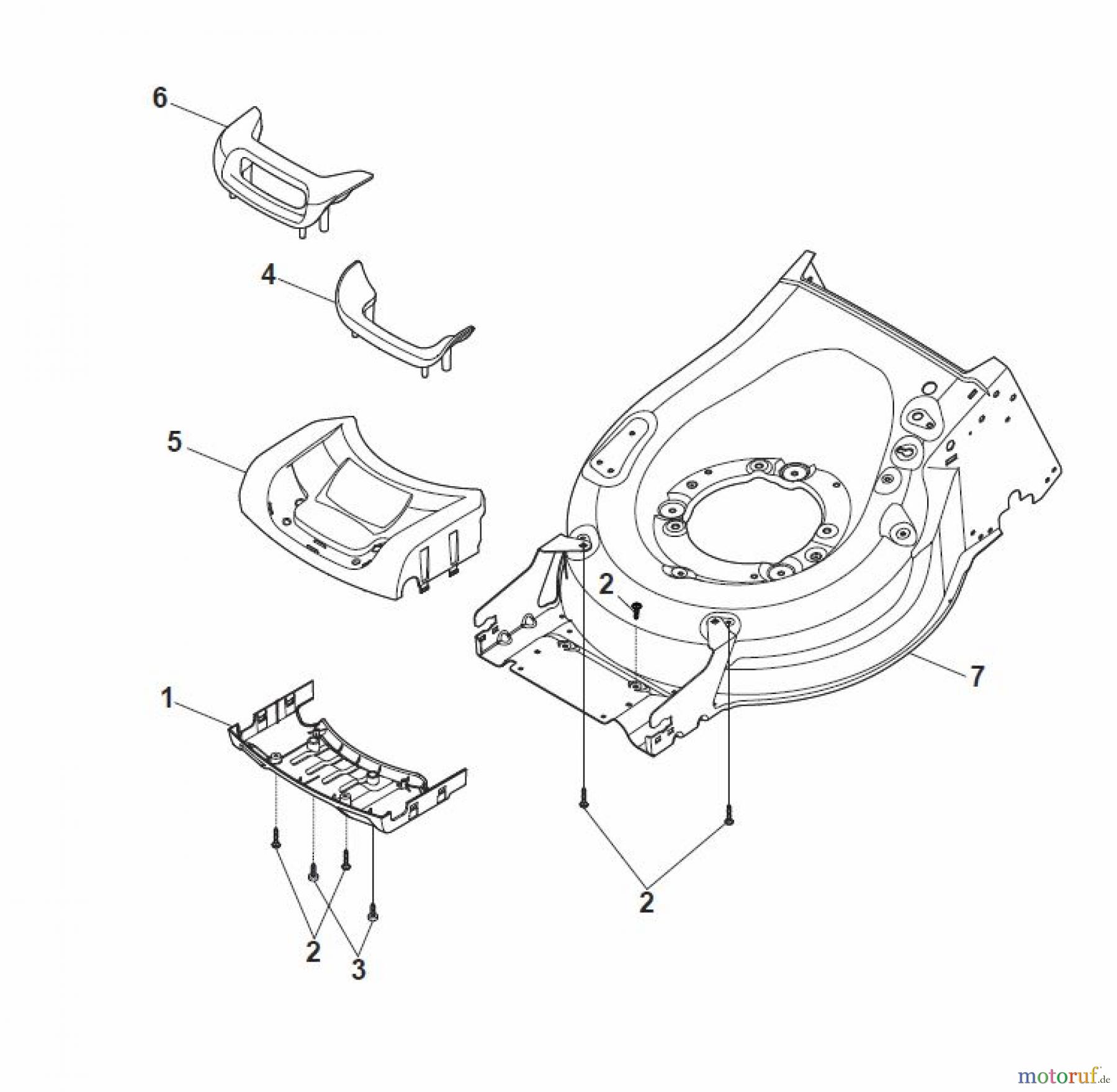 Global Garden Products GGP Rasenmäher Baujahr 2017 Benzin Mit Antrieb 2017 MP2 504 SVE-R (Roller) Mask