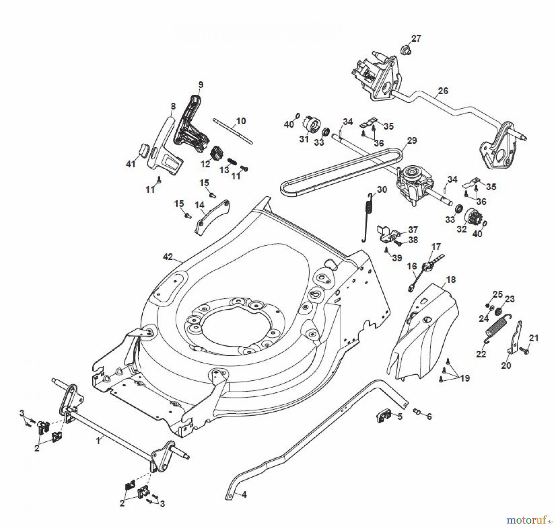 Global Garden Products GGP Rasenmäher Baujahr 2017 Benzin Mit Antrieb 2017 MP2 554 S Deck And Height Adjusting