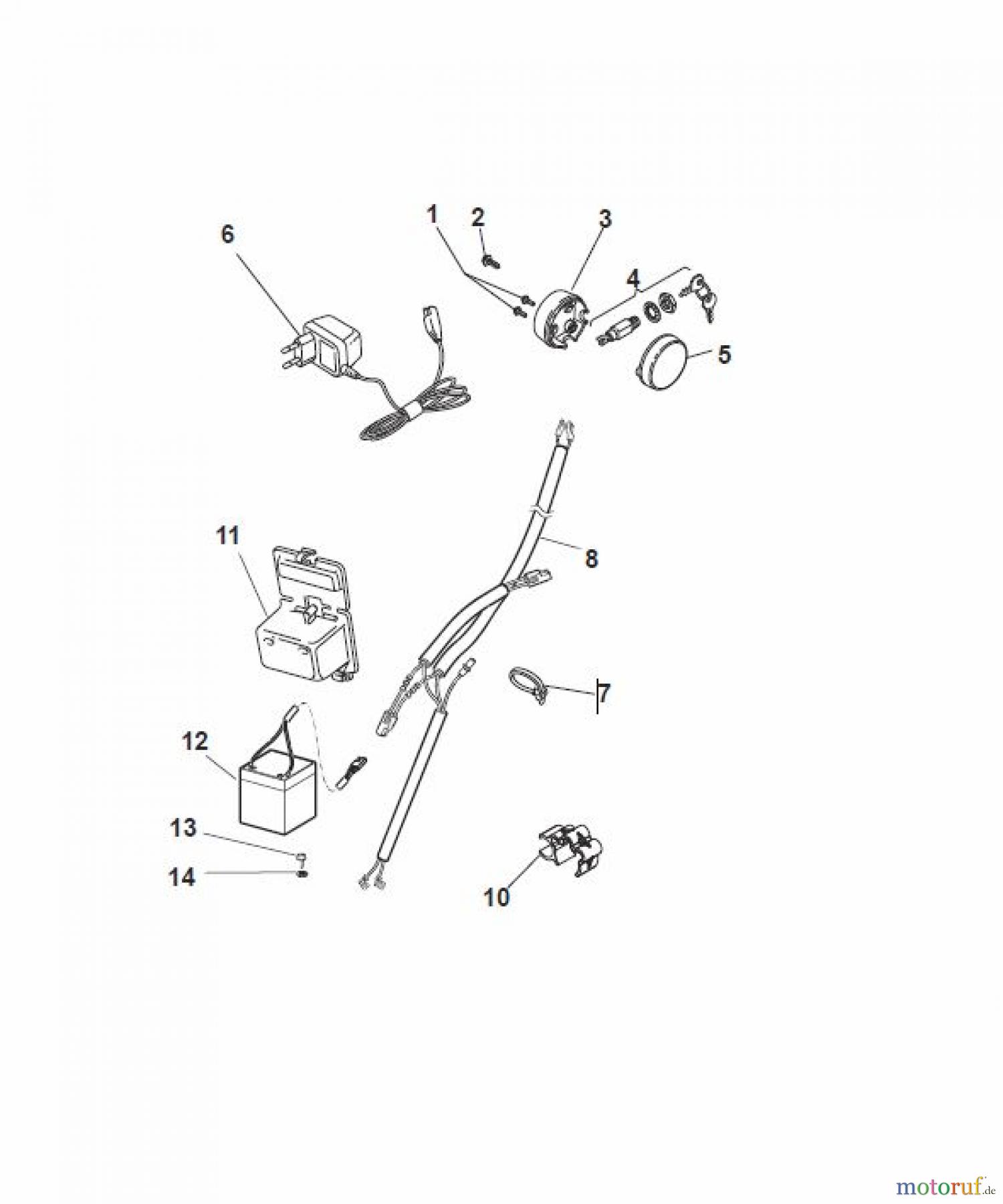 Global Garden Products GGP Rasenmäher Baujahr 2017 Benzin Mit Antrieb 2017 MP2 554 SE-R (Roller) Controls