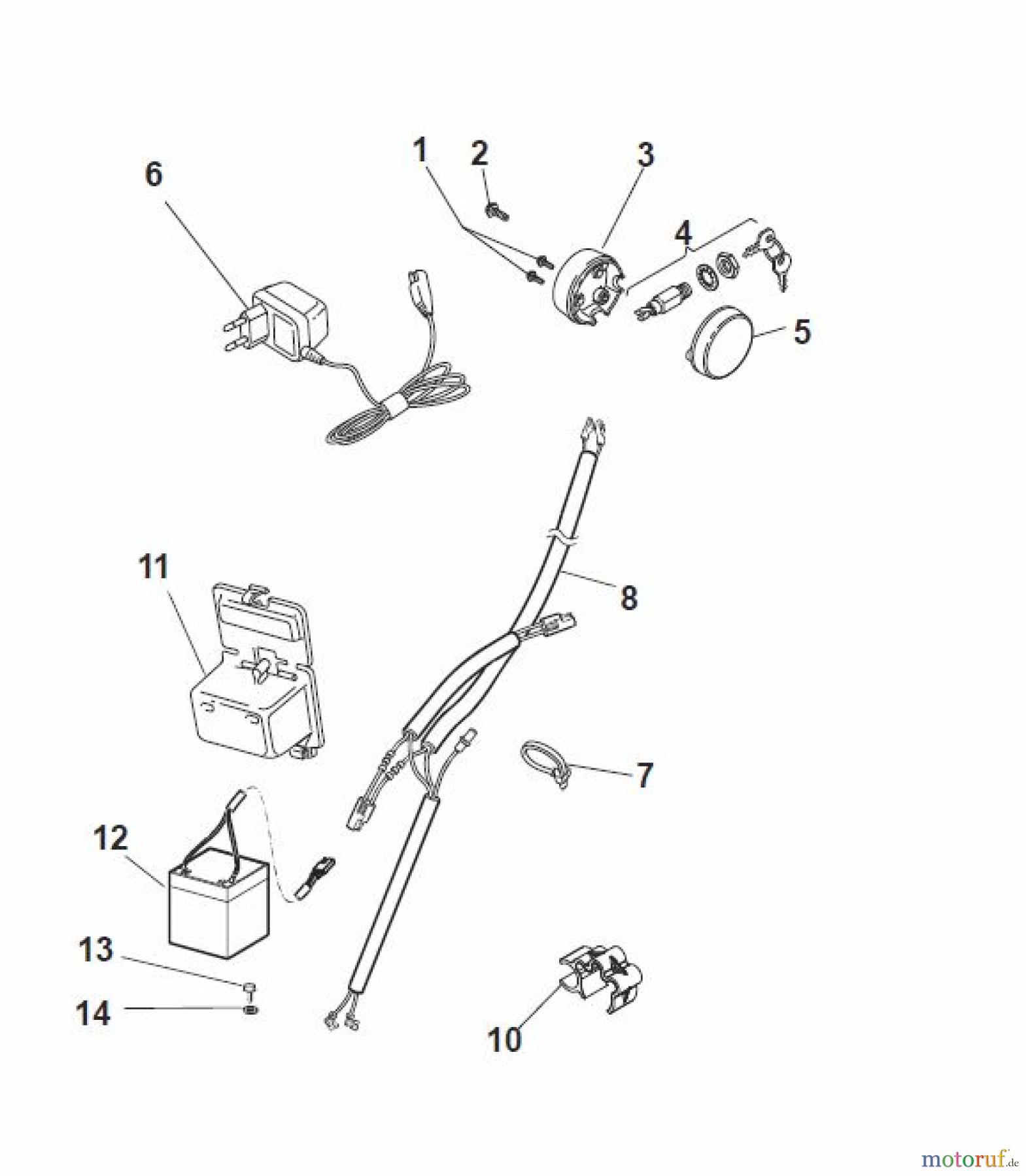 Global Garden Products GGP Rasenmäher Baujahr 2017 Benzin Mit Antrieb 2017 MP2 554 SVE-R (Roller) Controls