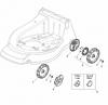 Global Garden Products GGP Baujahr 2017 Benzin Mit Antrieb 2017 NP 534 TR/E Ersatzteile Wheel and Hub Cap