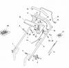 Global Garden Products GGP Baujahr 2017 Benzin Mit Antrieb 2017 NP 534 W TR/E Ersatzteile Handle, Upper Part