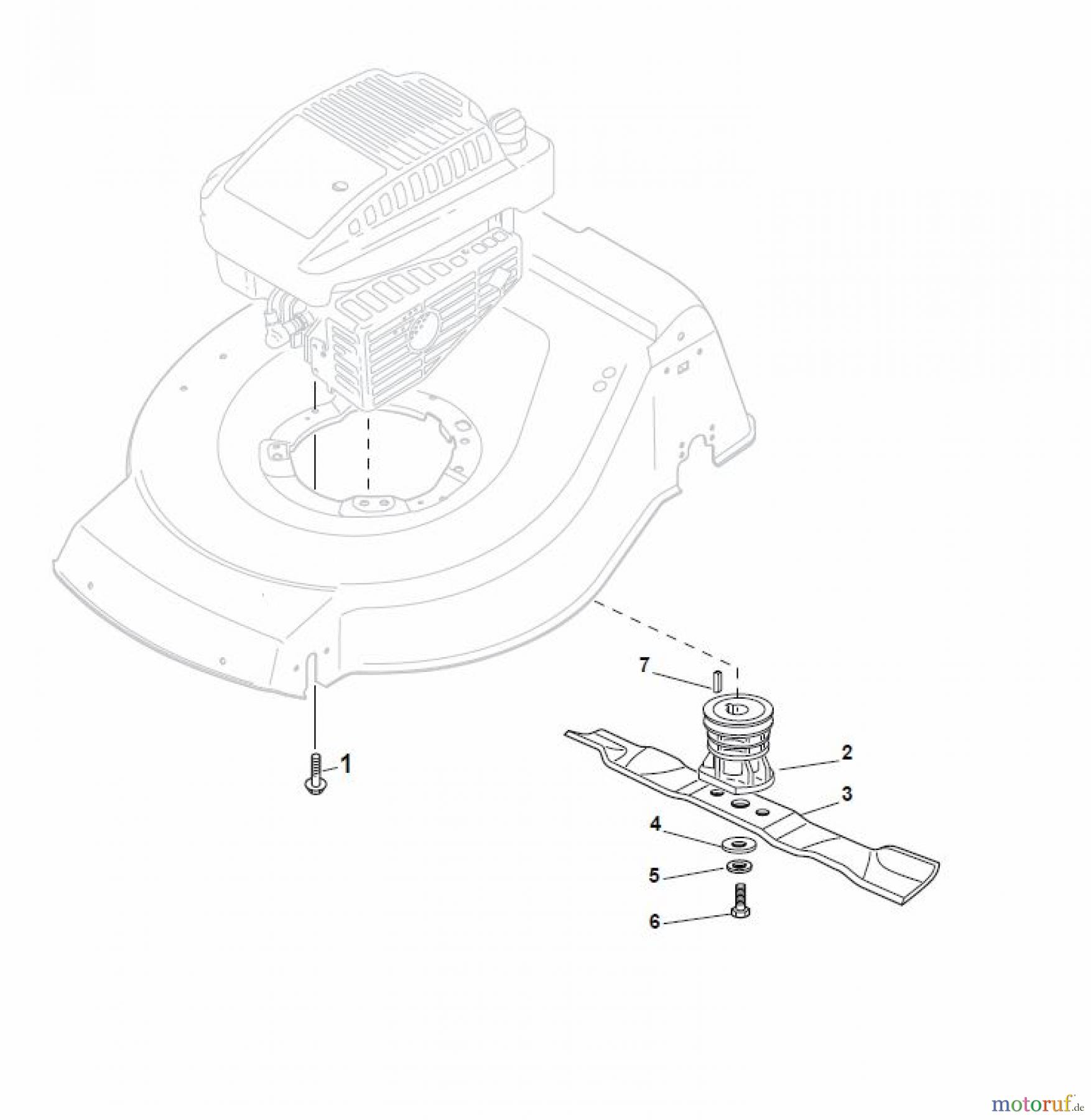 Global Garden Products GGP Rasenmäher Baujahr 2017 Benzin Mit Antrieb 2017 NT 484 W TR 4S - W TRQ 4S Blade