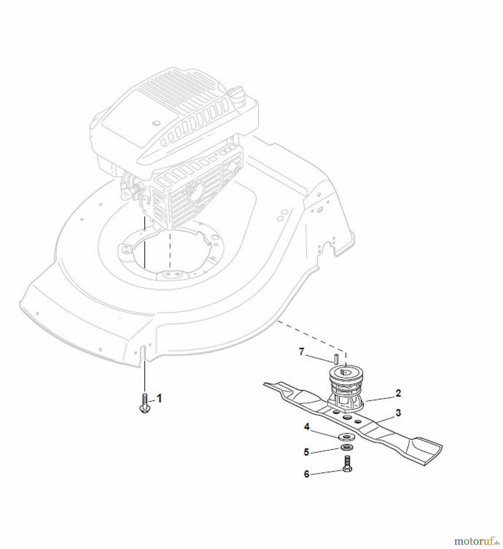 Global Garden Products GGP Rasenmäher Baujahr 2017 Benzin Mit Antrieb 2017 NT 484 W TR/E - W TRQ/E Blade for DELTA Grass Catcher