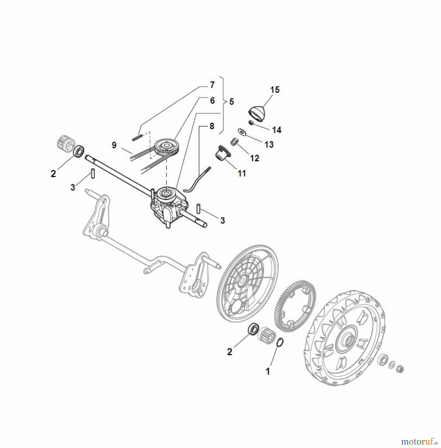 Global Garden Products GGP Rasenmäher Baujahr 2017 Benzin Mit Antrieb 2017 NTL 484 W TR/E - W TRQ/E 4S Transmission