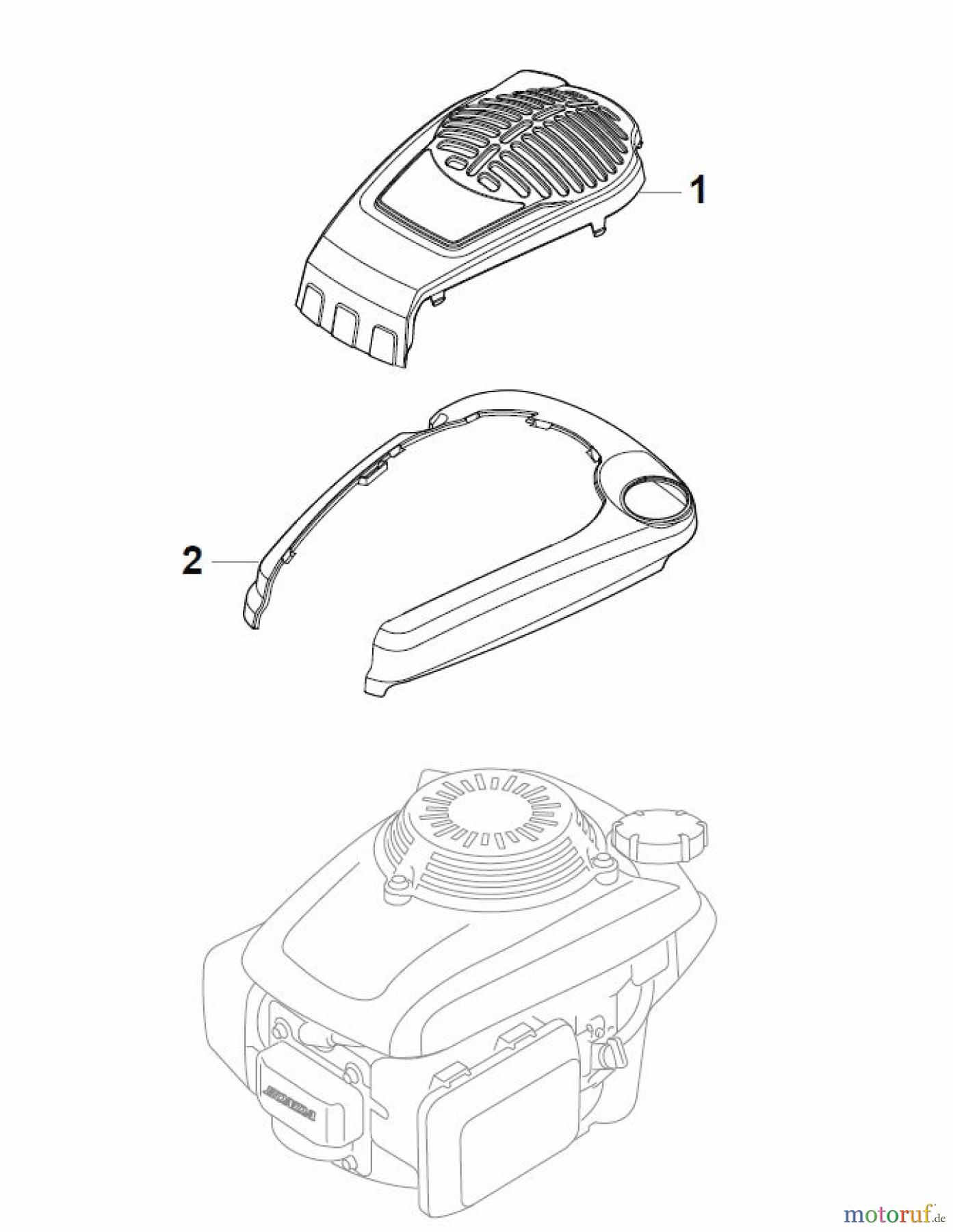 Global Garden Products GGP Rasenmäher Baujahr 2017 Benzin Mit Antrieb 2017 NTL 534 W TR 4S - W TRQ 4S Honda Engine Cover