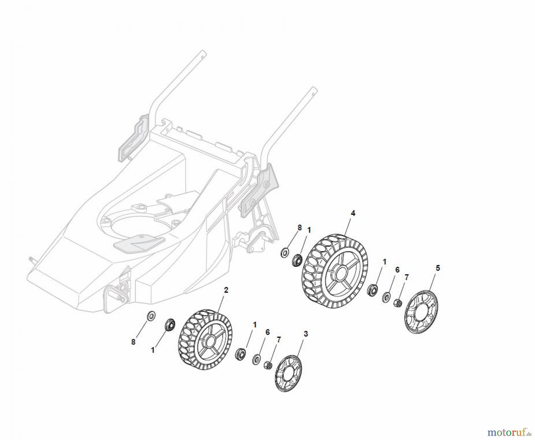 Global Garden Products GGP Rasenmäher Baujahr 2017 Benzin Mit Antrieb 2017 T 484 TR Wheel and Hub Cap