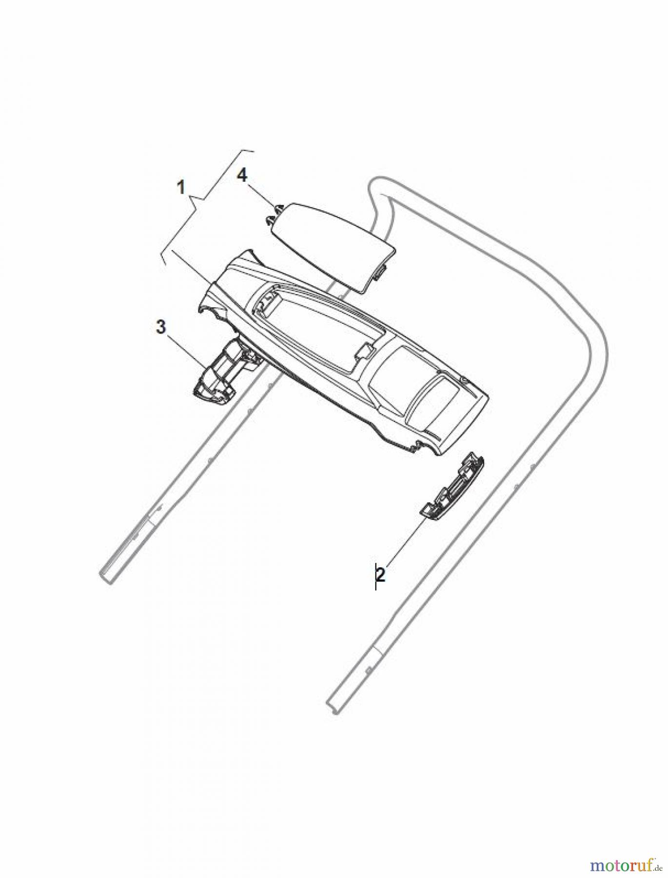 Global Garden Products GGP Rasenmäher Baujahr 2017 Benzin Ohne Antrieb 2017 CRC-CSC 534 - CRC-CSC 534 Q Controls