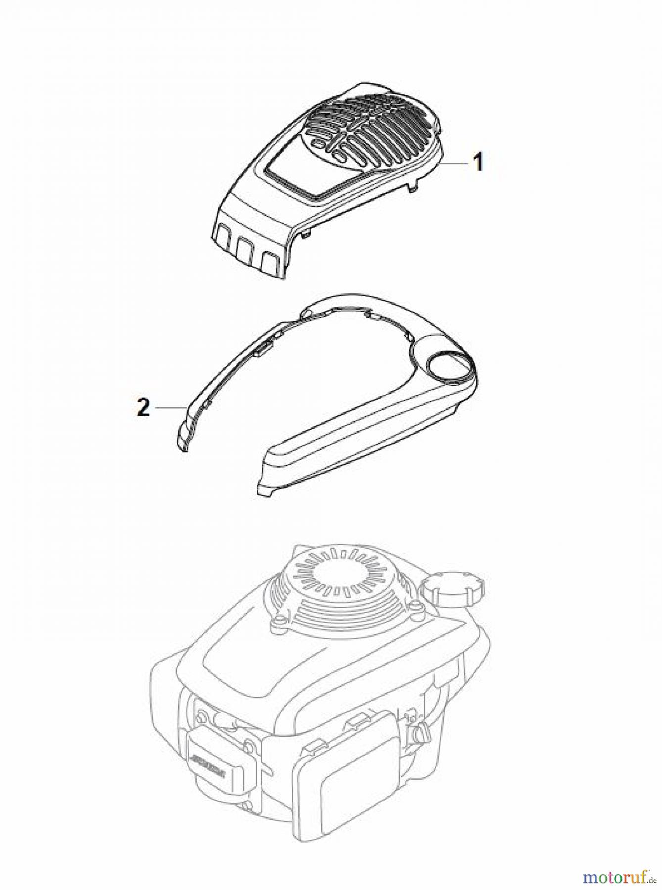 Global Garden Products GGP Rasenmäher Baujahr 2017 Benzin Ohne Antrieb 2017 CRC-CSC 534 - CRC-CSC 534 Q Honda Engine Cover