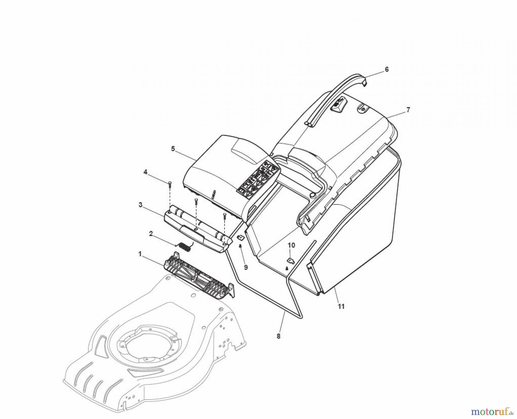 Global Garden Products GGP Rasenmäher Baujahr 2017 Benzin Ohne Antrieb 2017 CR-CS 434 W Grass-Catcher