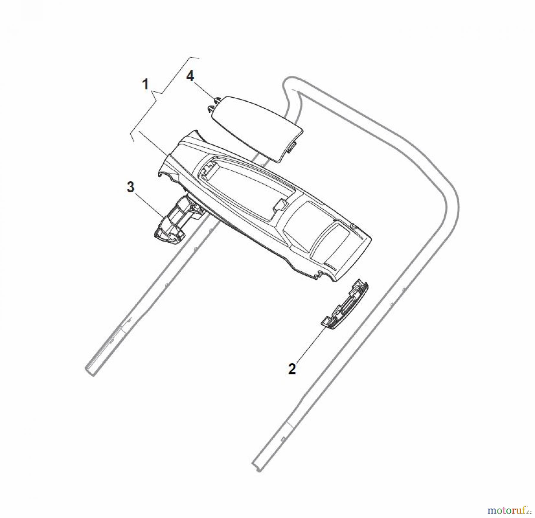 Global Garden Products GGP Rasenmäher Baujahr 2017 Benzin Ohne Antrieb 2017 CR-CS 484 - CR-CS 484 Q Controls