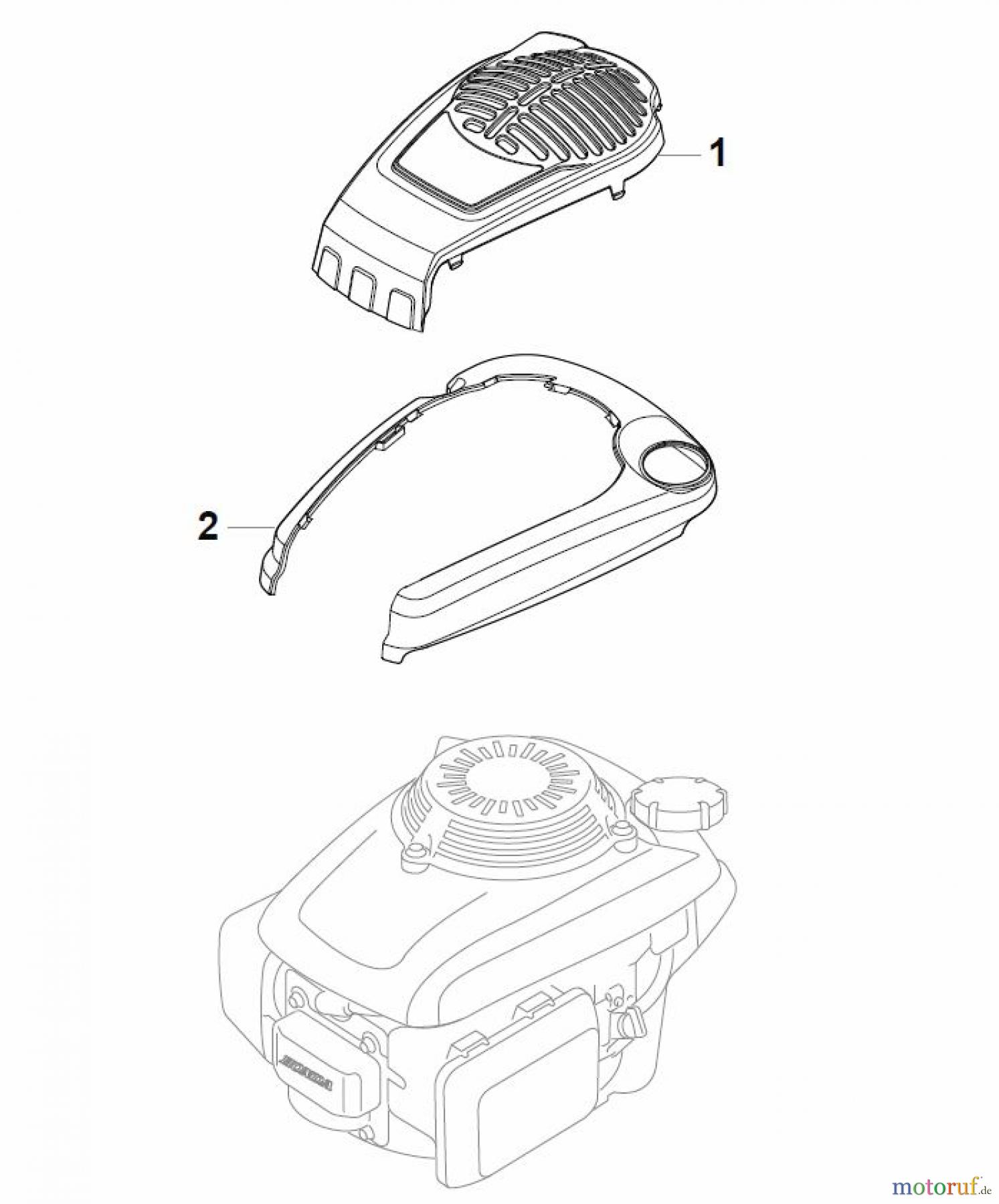 Global Garden Products GGP Rasenmäher Baujahr 2017 Benzin Ohne Antrieb 2017 CR-CS 484 - CR-CS 484 Q Honda Engine Cover