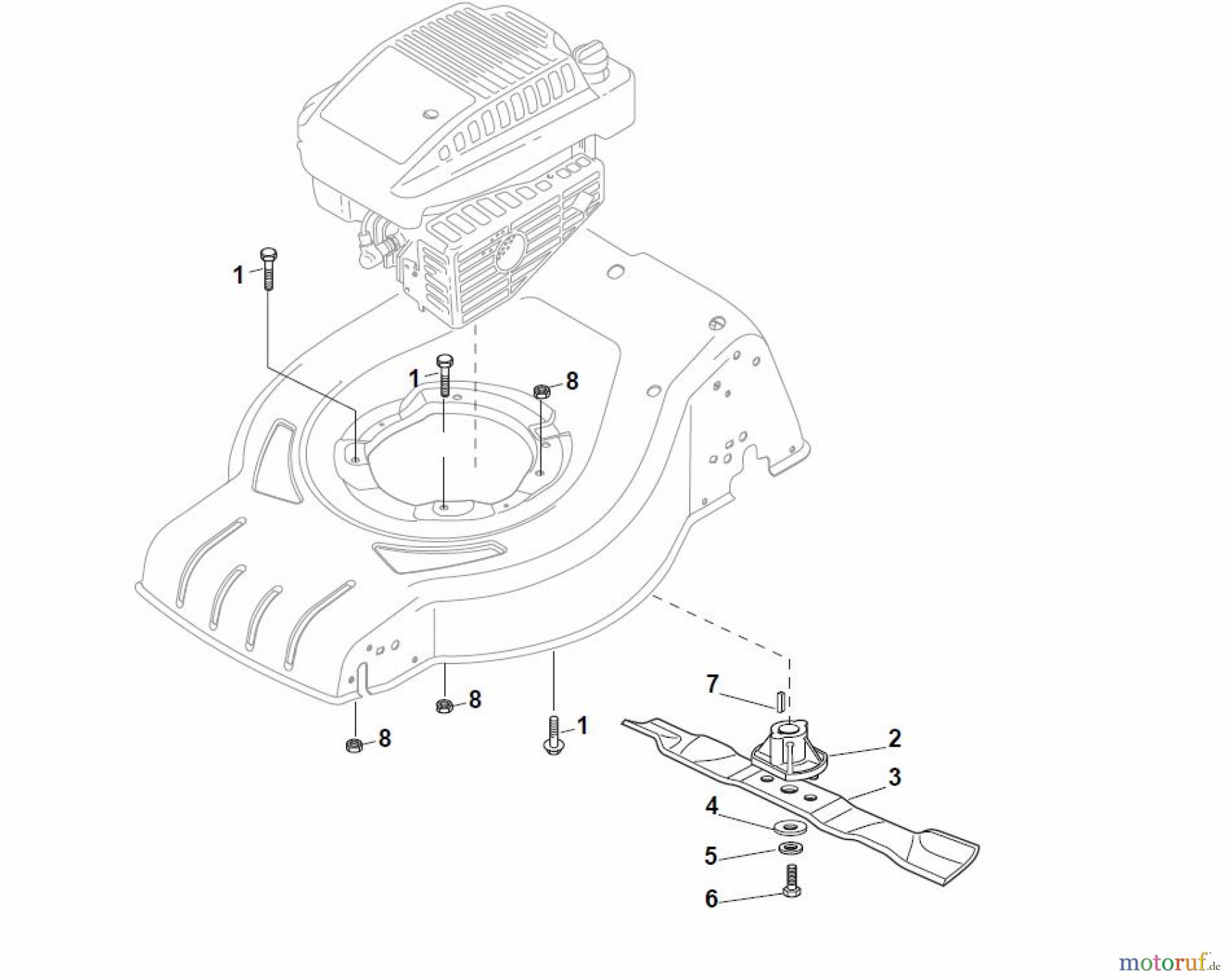 Global Garden Products GGP Rasenmäher Baujahr 2017 Benzin Ohne Antrieb 2017 CR-CS 484 - CR-CS 484 Q Blade