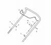 Global Garden Products GGP Baujahr 2017 Benzin Ohne Antrieb 2017 CRL-CSL 484 - CRL-CSL 484 Q Ersatzteile Handle, Upper Part