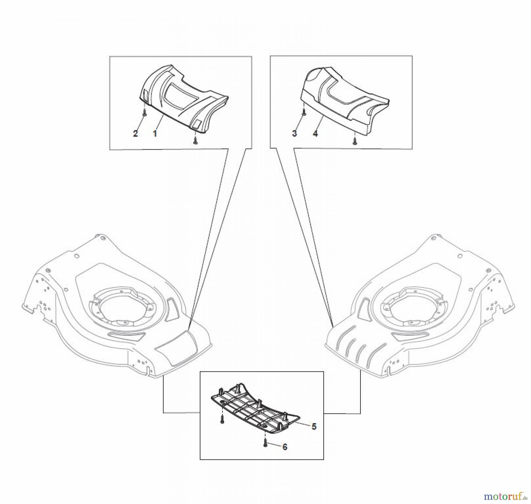  Global Garden Products GGP Rasenmäher Baujahr 2017 Benzin Ohne Antrieb 2017 CRL-CSL 484 W - CRL-CSL 484 WQ Masks
