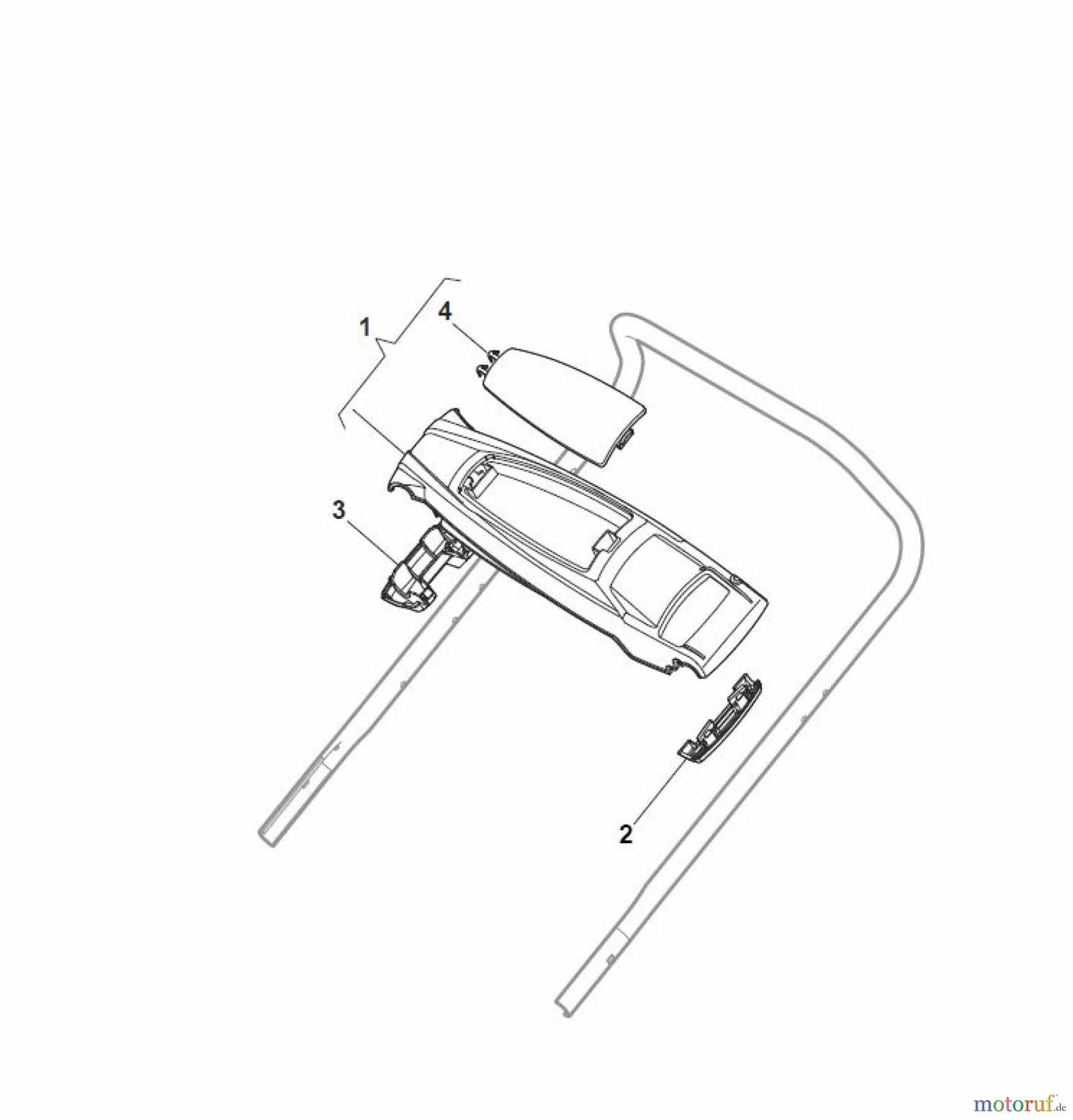 Global Garden Products GGP Rasenmäher Baujahr 2017 Benzin Ohne Antrieb 2017 CRL-CSL 484 W - CRL-CSL 484 WQ Controls