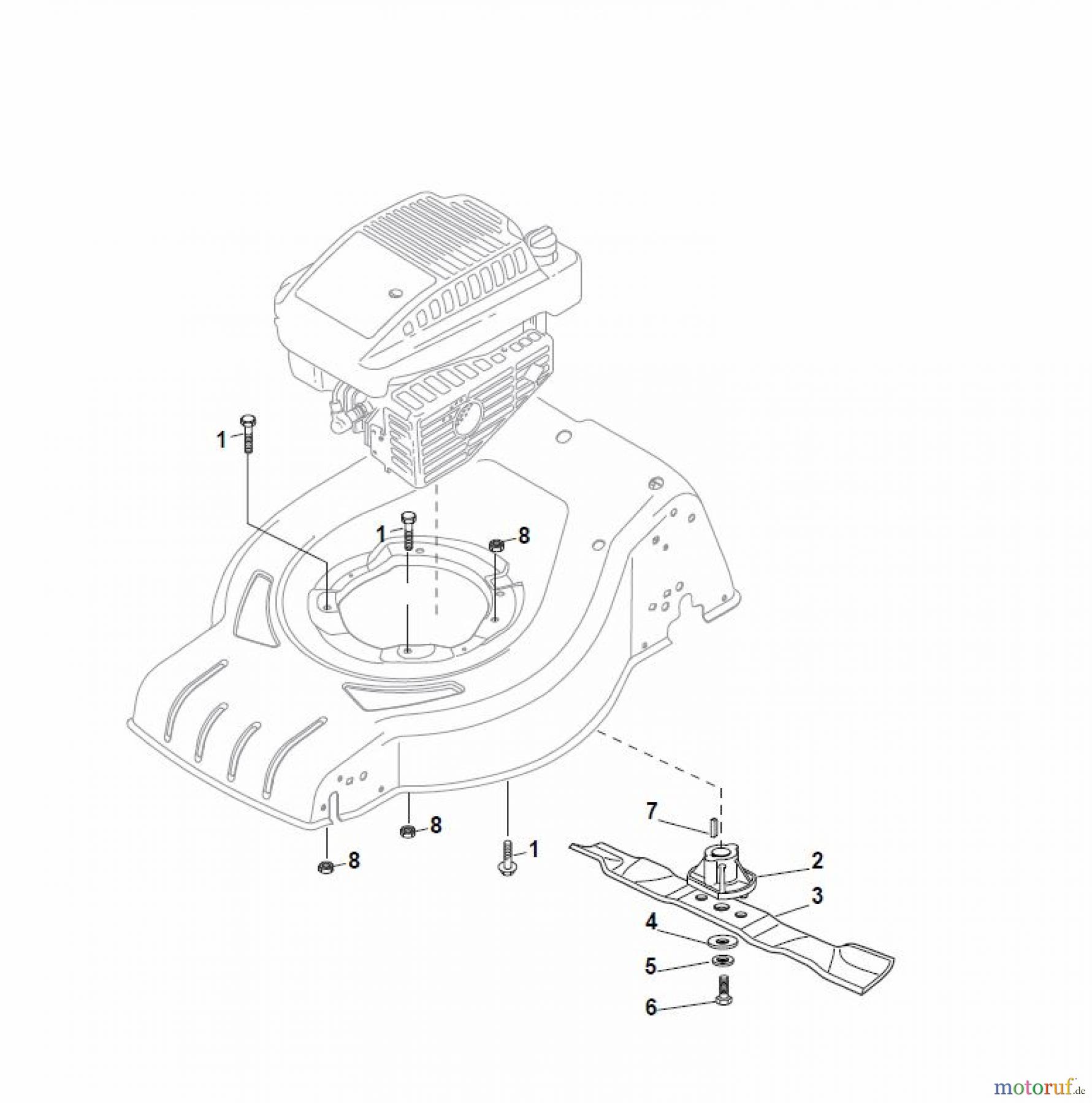 Global Garden Products GGP Rasenmäher Baujahr 2017 Benzin Ohne Antrieb 2017 CRL-CSL 484 W - CRL-CSL 484 WQ Blade