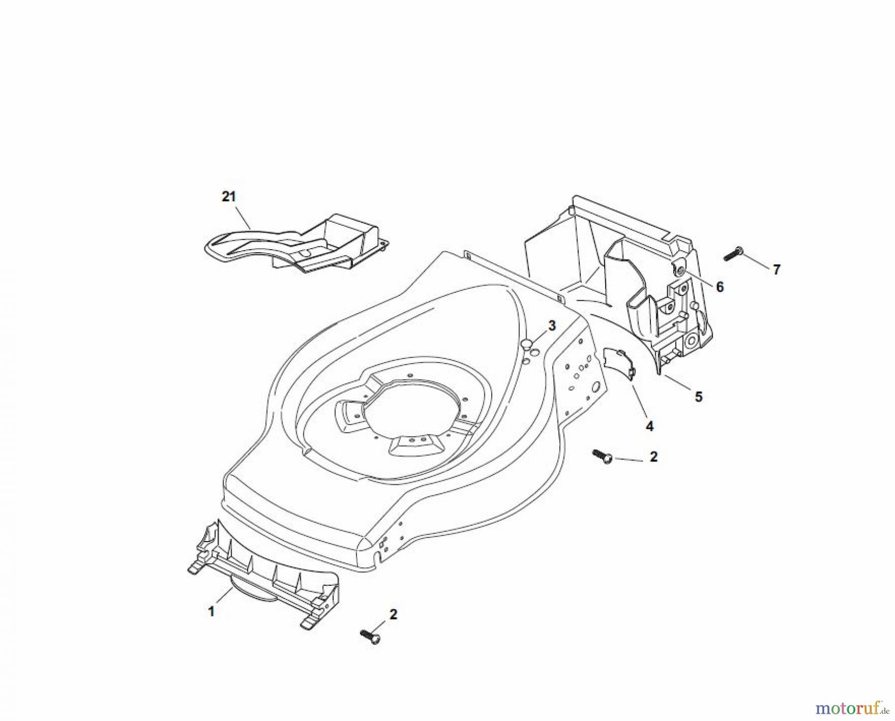 Global Garden Products GGP Rasenmäher Baujahr 2017 Benzin Ohne Antrieb 2017 ES 414 Front Conveyor Assy