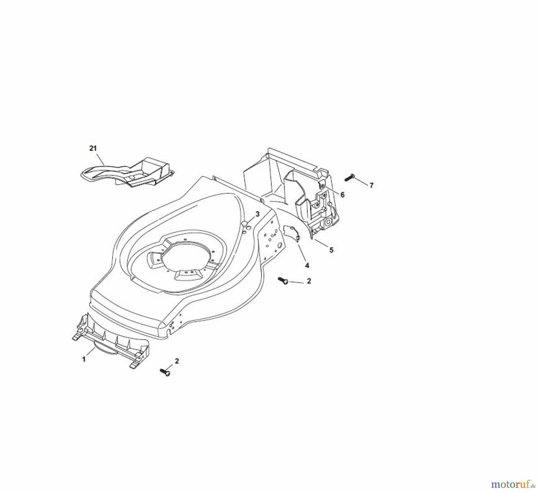 Global Garden Products GGP Rasenmäher Baujahr 2017 Benzin Ohne Antrieb 2017 ES 534 Front Conveyor Assy