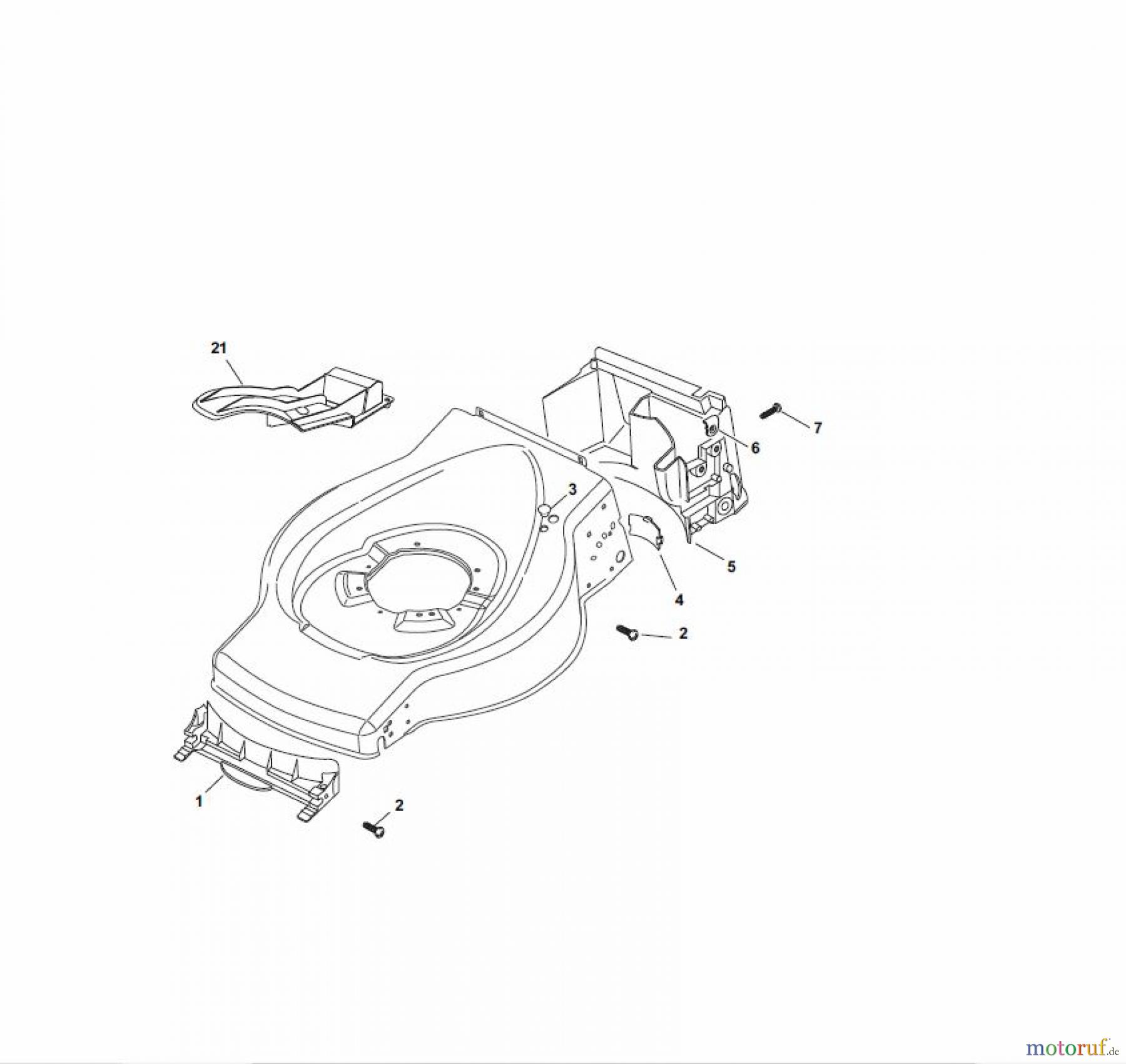 Global Garden Products GGP Rasenmäher Baujahr 2017 Benzin Ohne Antrieb 2017 ESL 464 Front Conveyor Assy