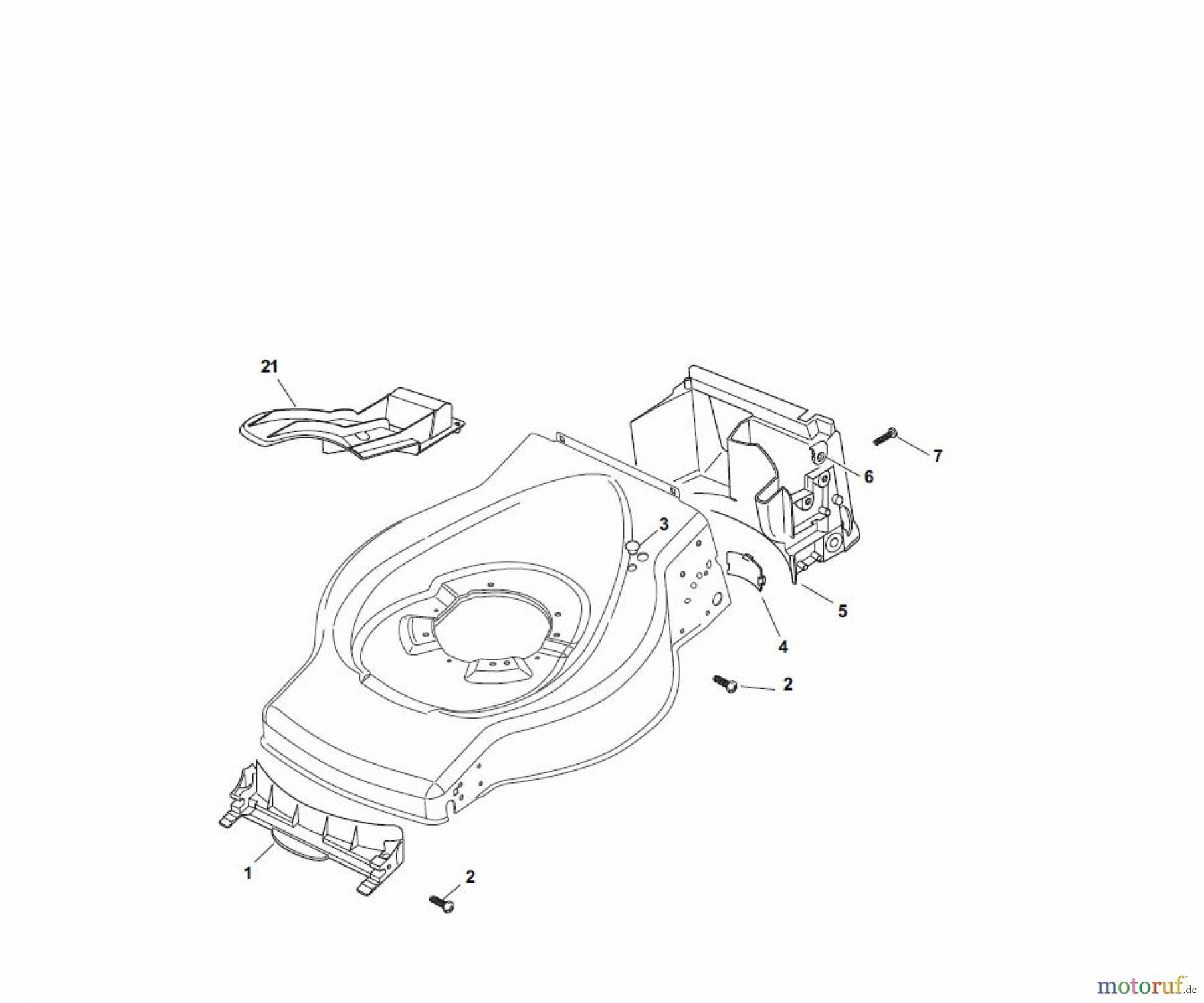 Global Garden Products GGP Rasenmäher Baujahr 2017 Benzin Ohne Antrieb 2017 ESL 534 Front Conveyor Assy
