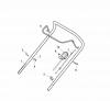 Global Garden Products GGP Baujahr 2017 Benzin Ohne Antrieb 2017 ESL 534 Ersatzteile Handle, Upper Part