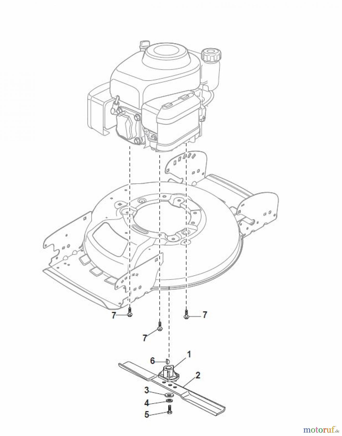  Global Garden Products GGP Rasenmäher Baujahr 2017 Benzin Ohne Antrieb 2017 MCS 474 Blade