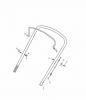 Global Garden Products GGP Baujahr 2017 Benzin Ohne Antrieb 2017 MCS 474 Q Ersatzteile Handle, Upper Part