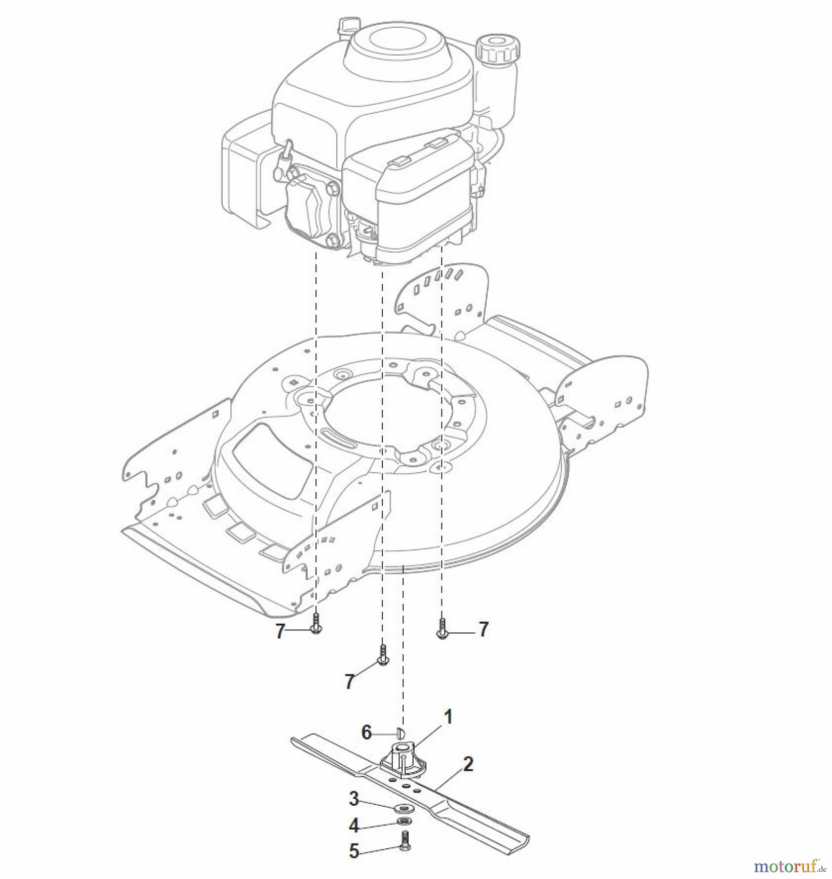 Global Garden Products GGP Rasenmäher Baujahr 2017 Benzin Ohne Antrieb 2017 MCS 474 Q Blade