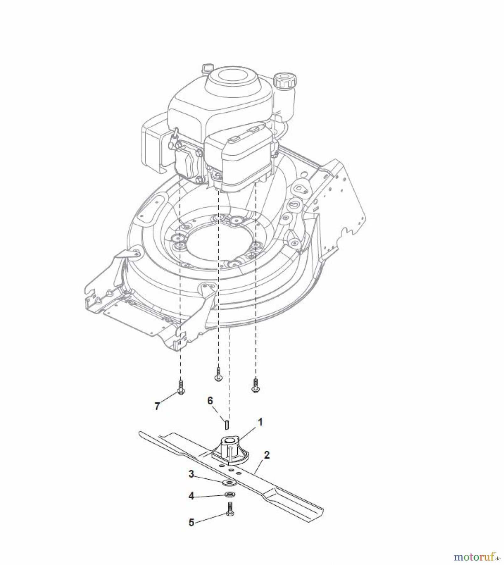 Global Garden Products GGP Rasenmäher Baujahr 2017 Benzin Ohne Antrieb 2017 MP1 504 Q Blade