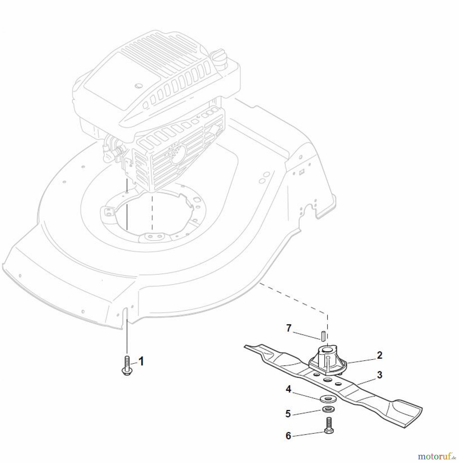 Global Garden Products GGP Rasenmäher Baujahr 2017 Benzin Ohne Antrieb 2017 NT 484 - 484 Q Blade for DELTA Grass Catcher