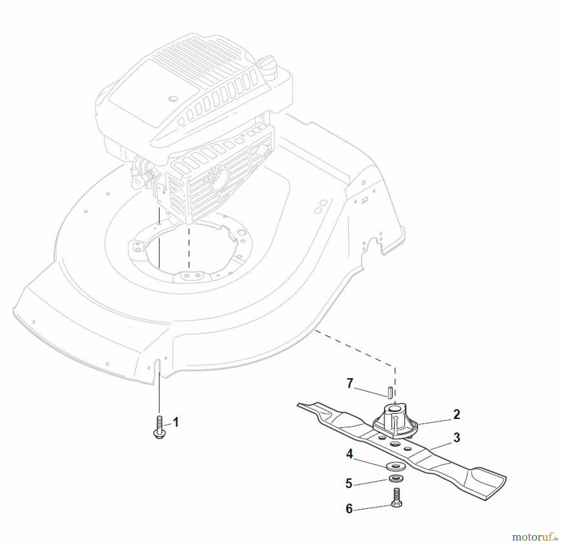 Global Garden Products GGP Rasenmäher Baujahr 2017 Benzin Ohne Antrieb 2017 NT 484 W - 484 WQ Blade