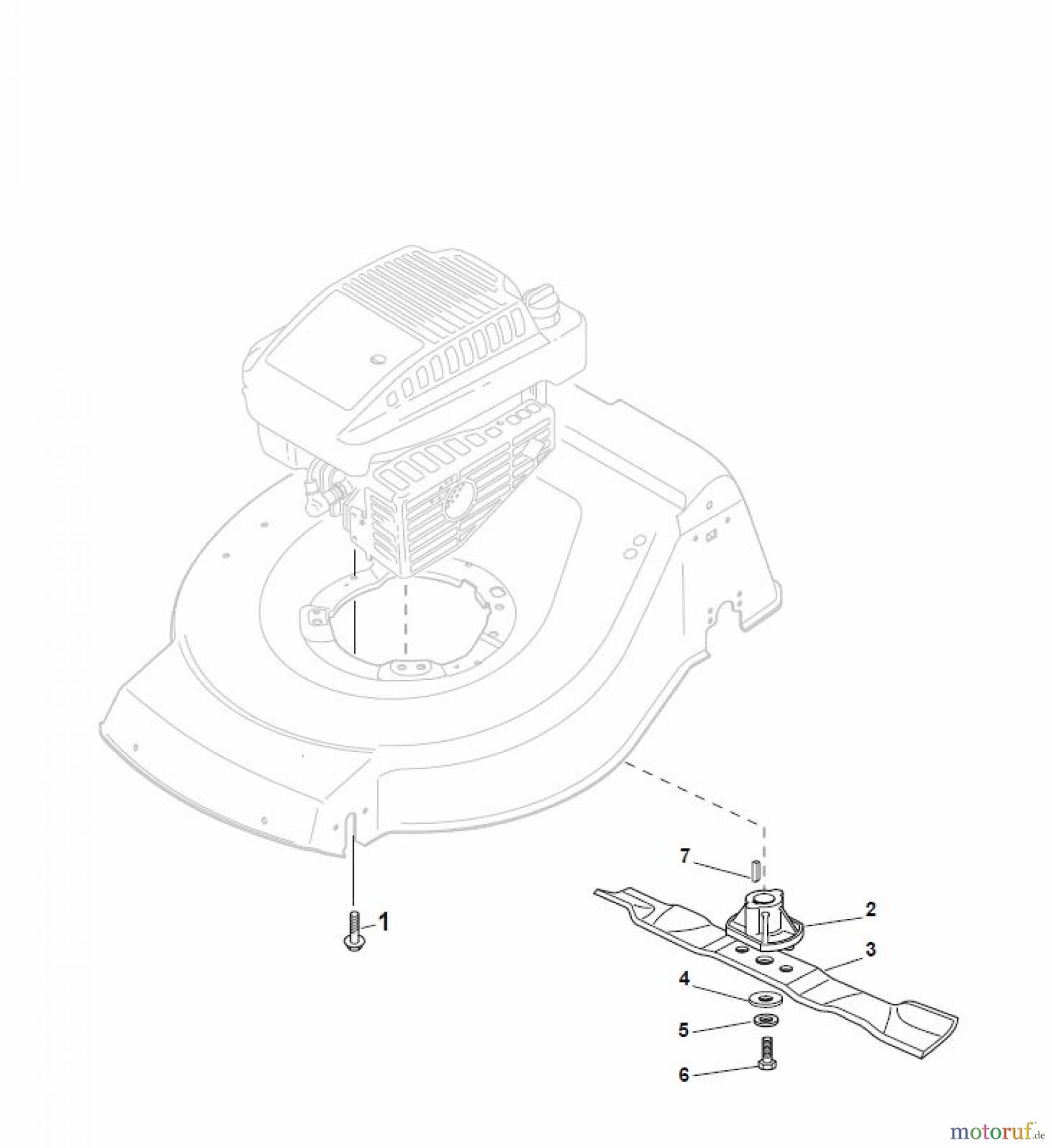 Global Garden Products GGP Rasenmäher Baujahr 2017 Benzin Ohne Antrieb 2017 NT 534 - 534 Q Blade for DELTA Grass Catcher