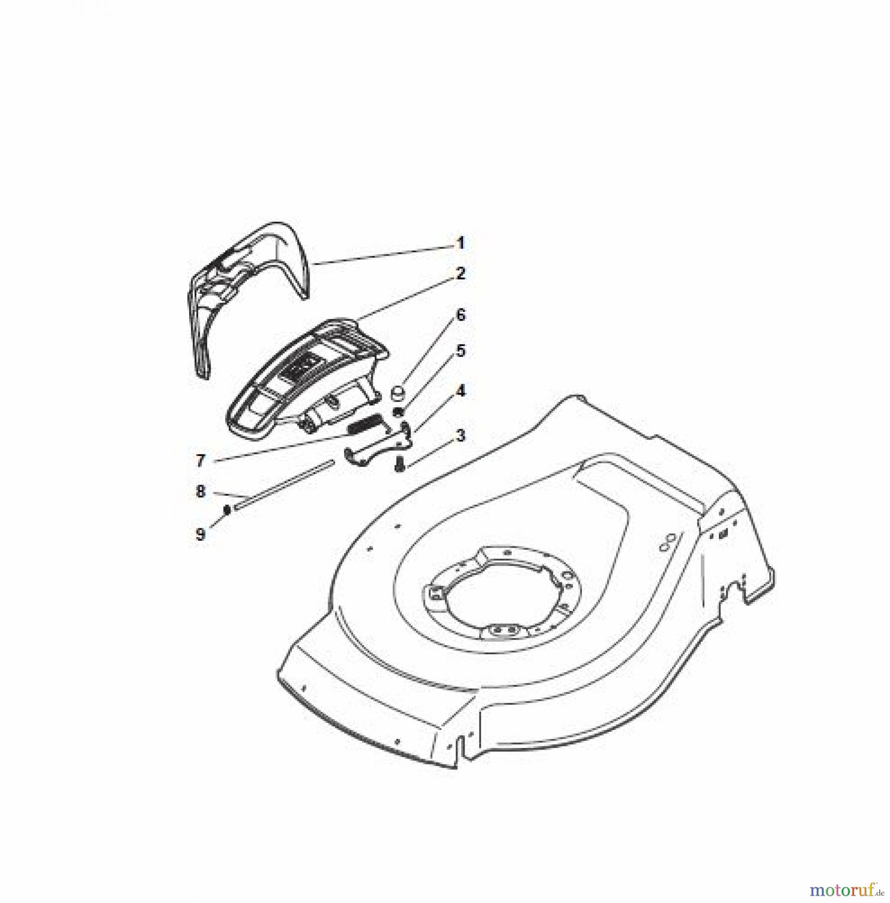 Global Garden Products GGP Rasenmäher Baujahr 2017 Benzin Ohne Antrieb 2017 NT 534 W - 534 WQ Ejection-Guard