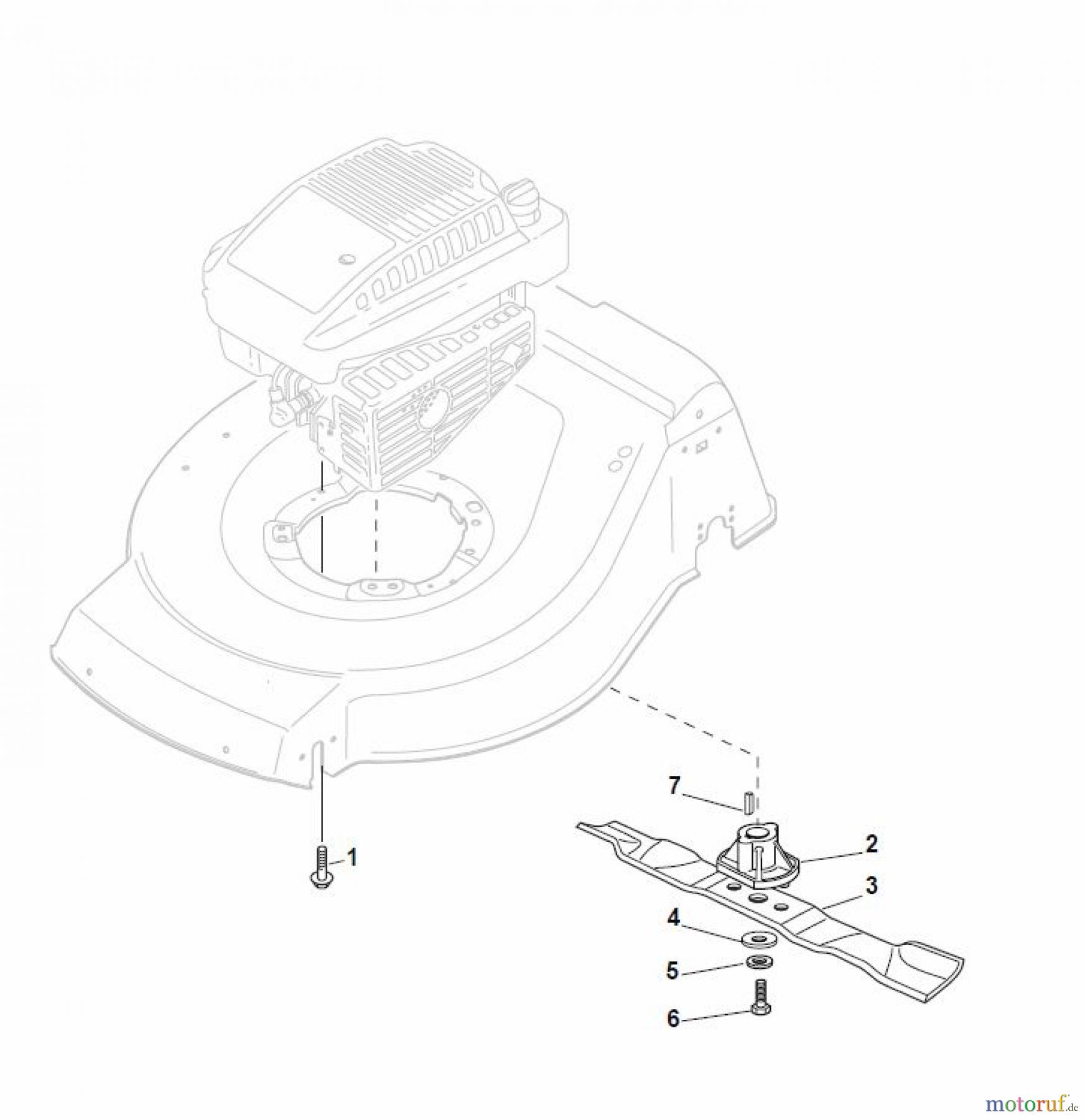 Global Garden Products GGP Rasenmäher Baujahr 2017 Benzin Ohne Antrieb 2017 NTL 484 W - 484 WQ Blade