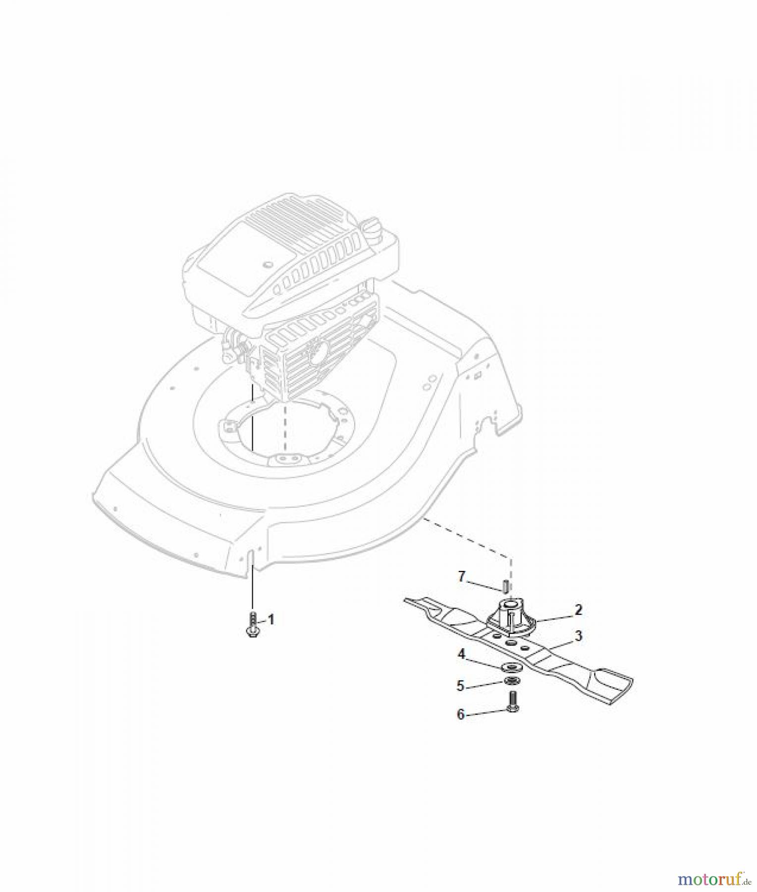 Global Garden Products GGP Rasenmäher Baujahr 2017 Benzin Ohne Antrieb 2017 NTL 534 W - 534 WQ Blade